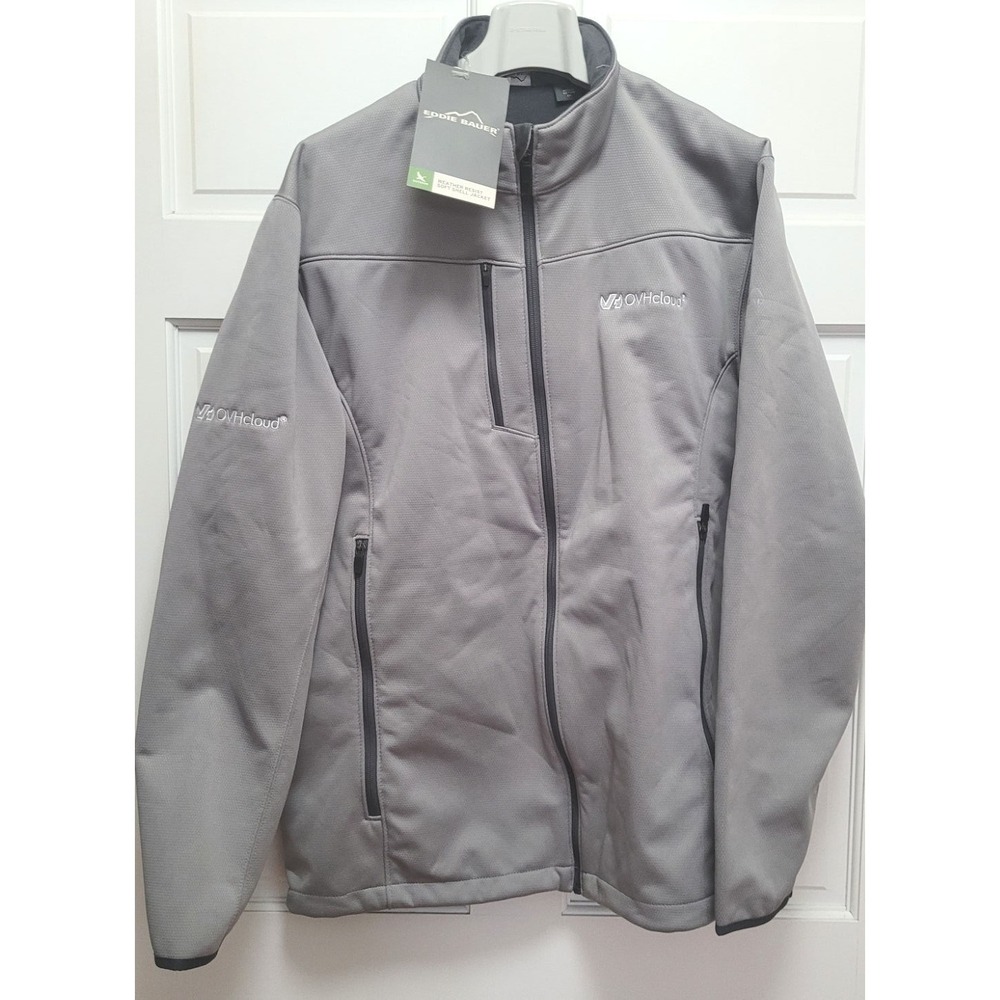 Eddie Bauer OVHCloud Game Servers Weather Resist Soft Shell Jacket - Gray - 2XL